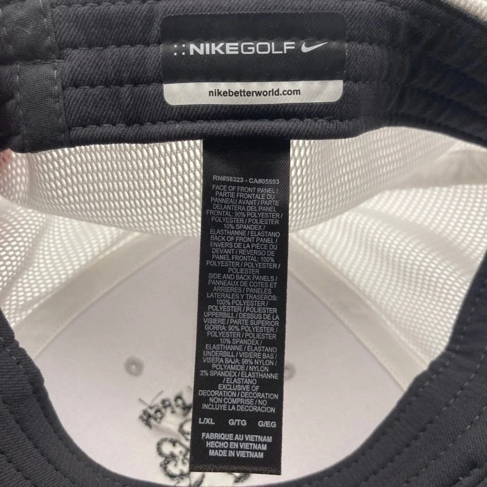 Nike Golf Hat Erin‎ Hills 2017 U.S. Open L/XL Grey White Black Logo Cap